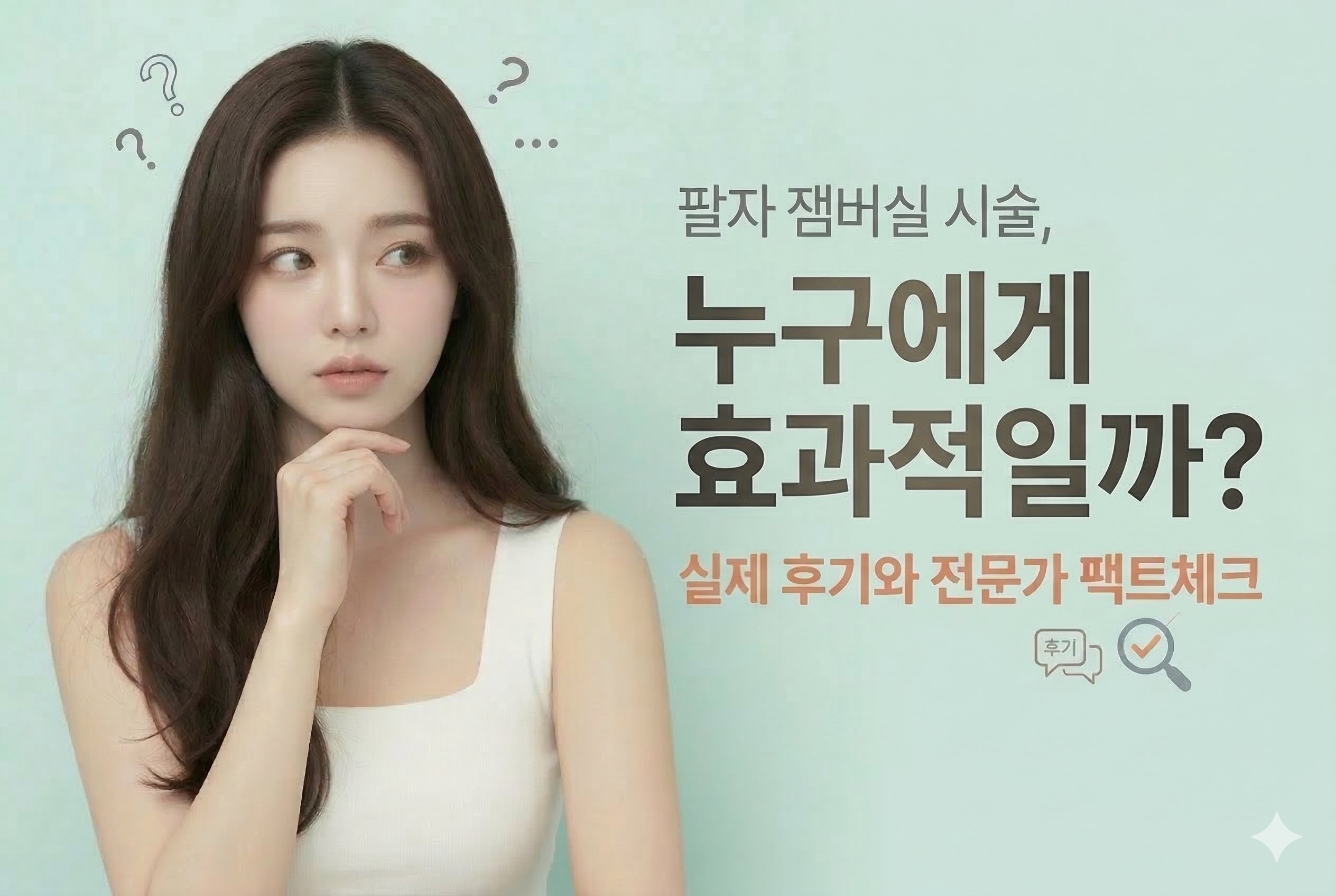 팔자 잼버실 시술, 누구에게 효과적일까? 실제 후기와 전문가 팩트체크