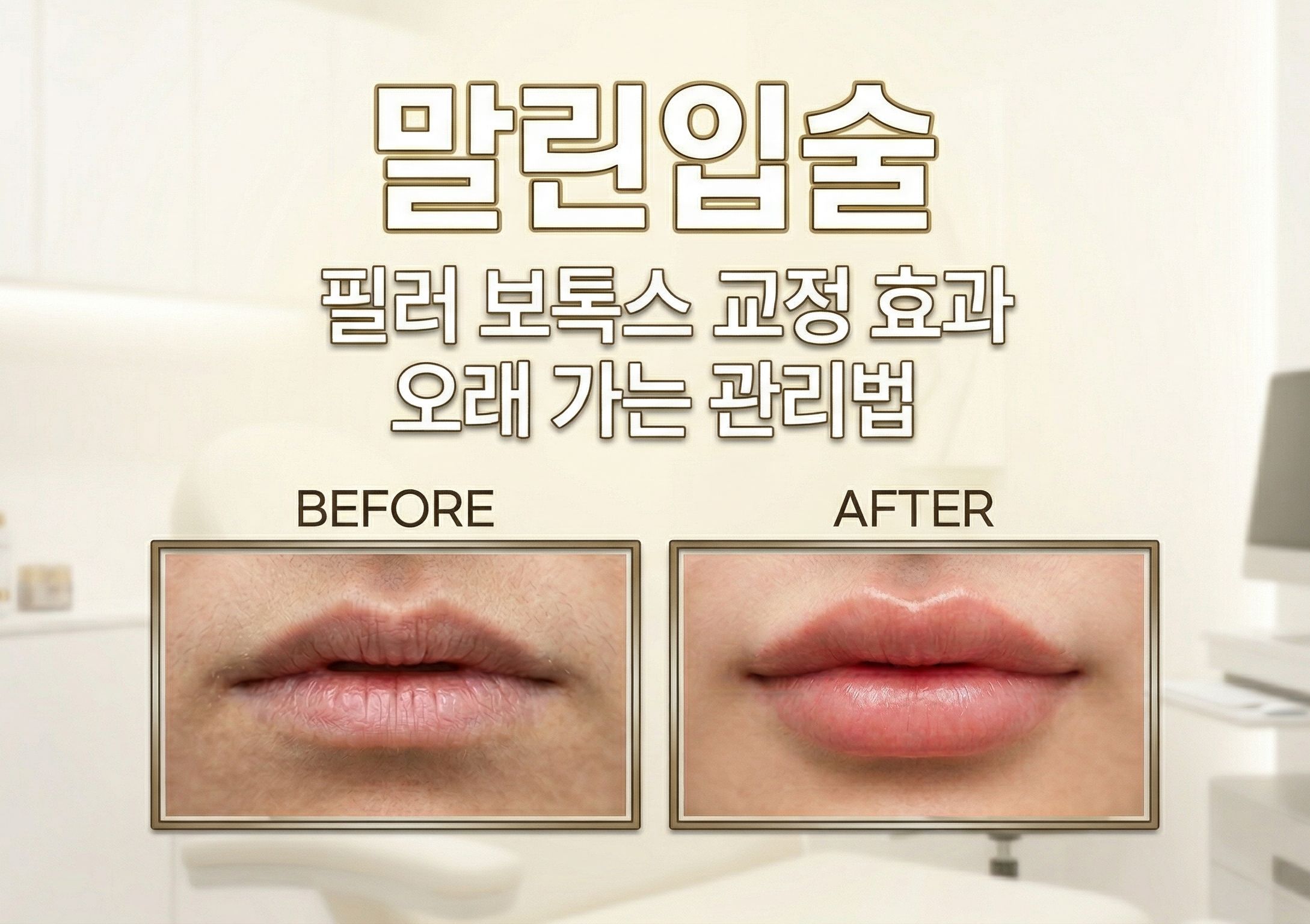 말린입술 필러 보톡스 교정 효과 오래 가는 관리법