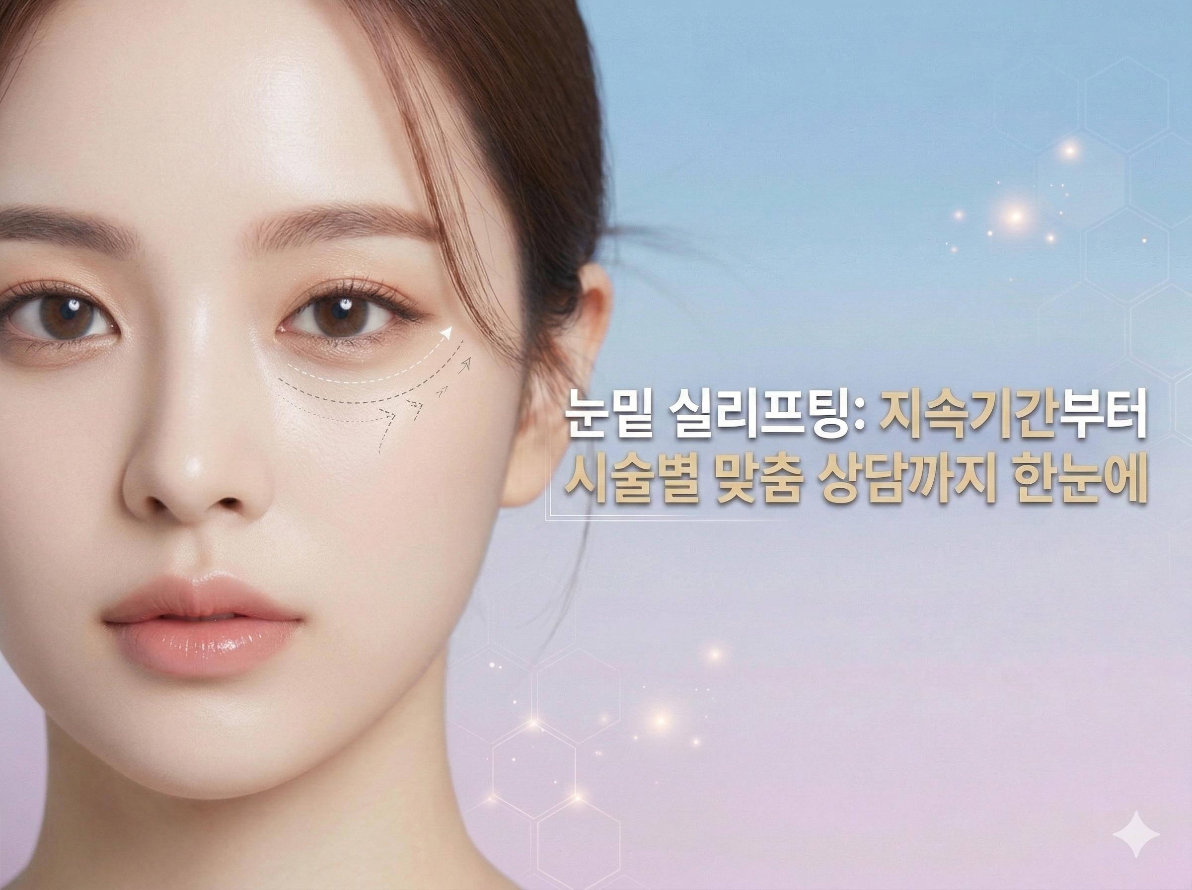 눈밑 실리프팅: 지속기간부터 시술별 맞춤 상담까지 한눈에