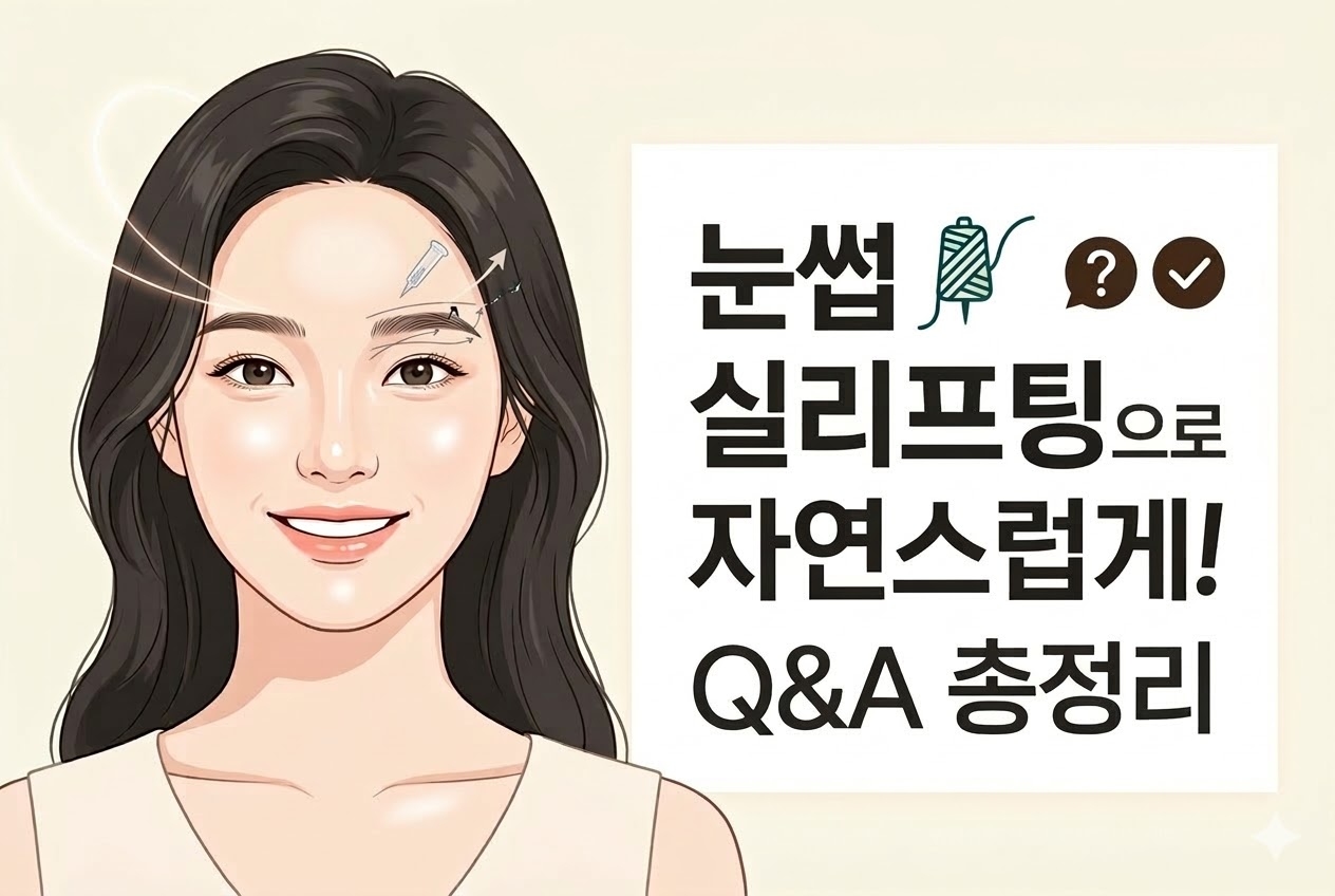 눈썹 실리프팅 으로 자연스럽게! 관련 Q&A 총정리