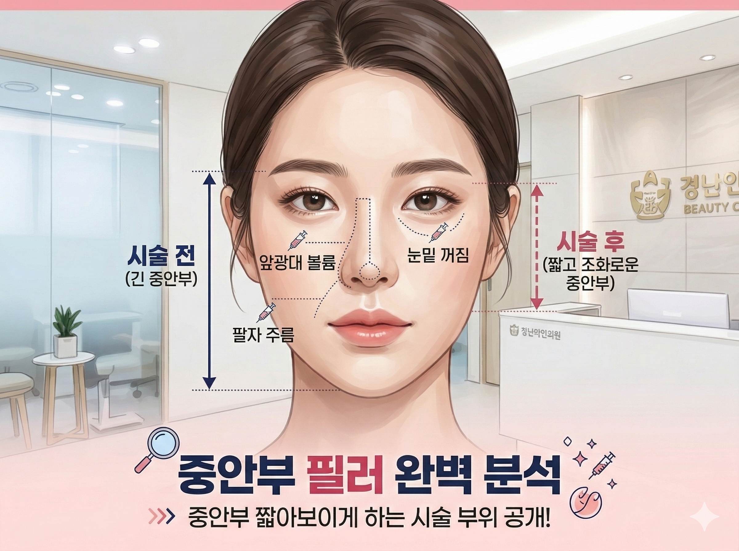 중안부 필러 중안부 짧아보이게 하는 시술 부위 완벽 분석